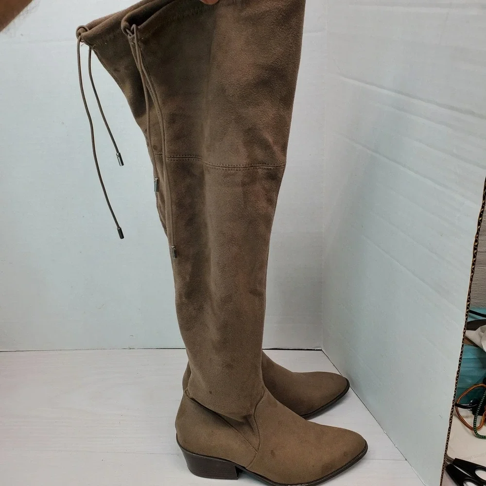 Madden NYC Tall Over The Knee Boots 6 M Fall Hippie Hipster Lagin Fast Shipping